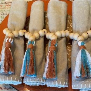 Napkin Rings, Brand New, Handmade